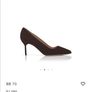 New- Manolo Blahnik brown suede pumps- size 36